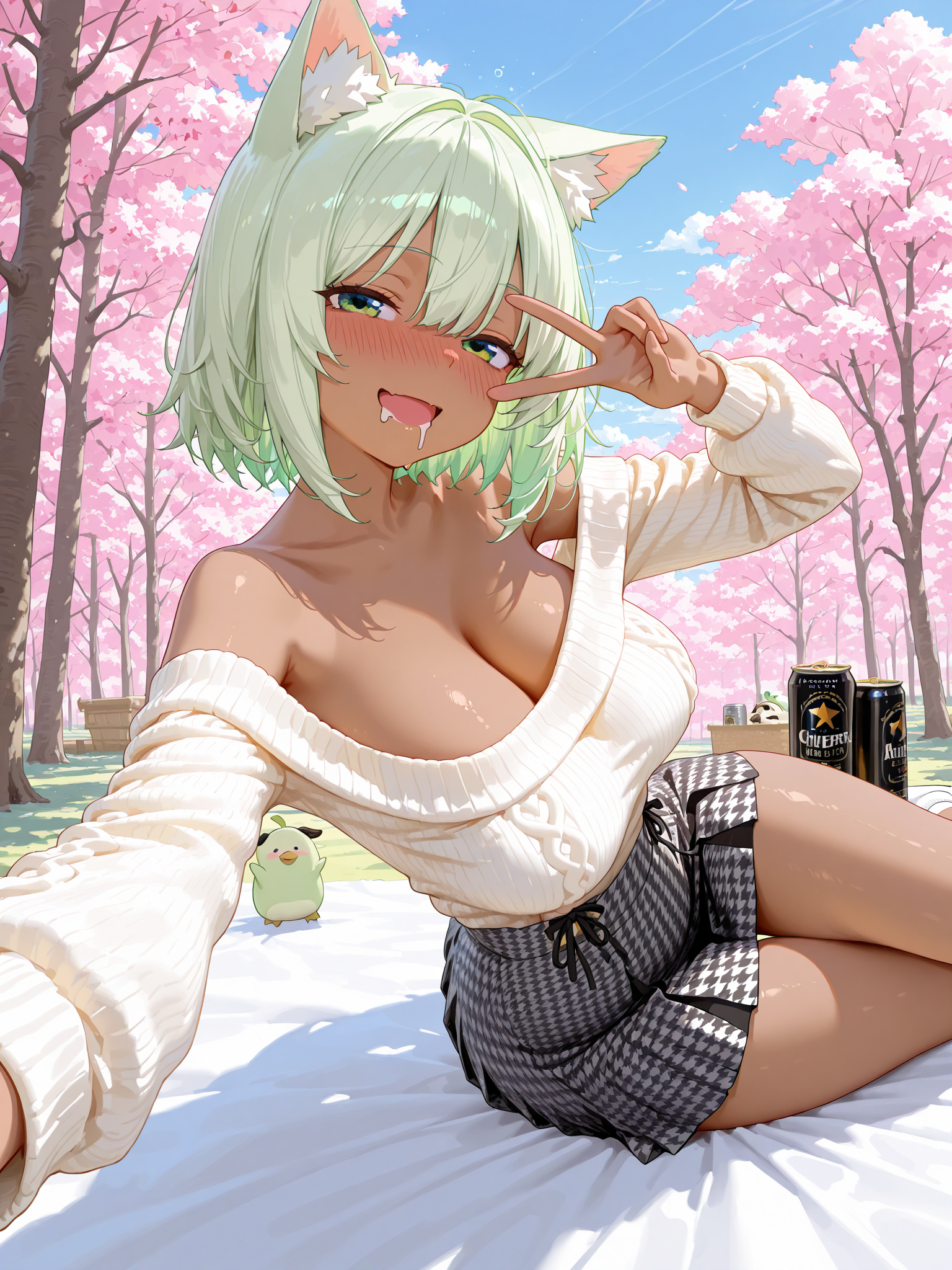 お花見にて