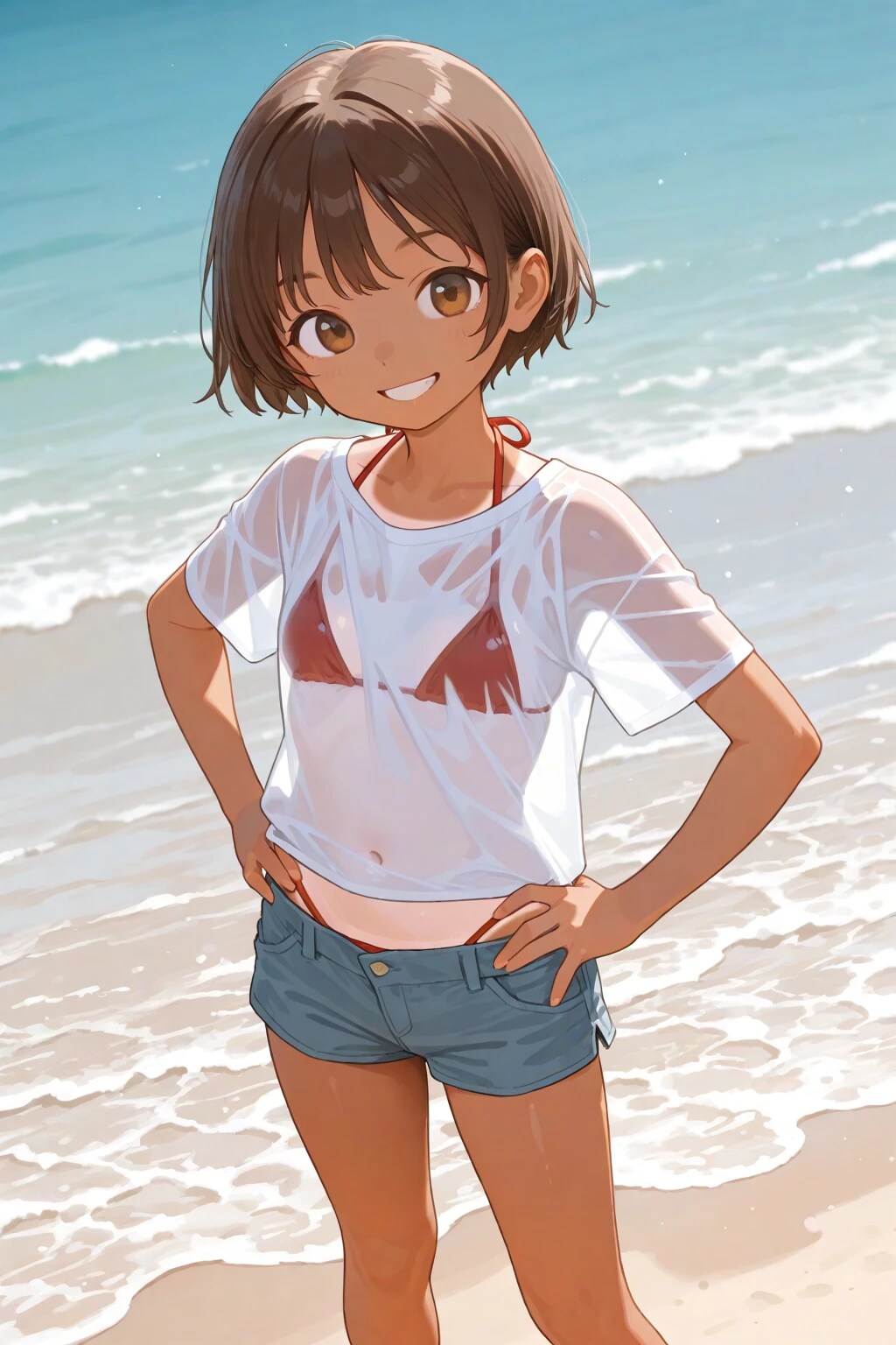 清瀬こむぎとサマービーチ
