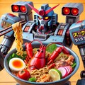 seafood noodleを食らうロボ 2枚目