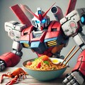 seafood noodleを食らうロボ 4枚目