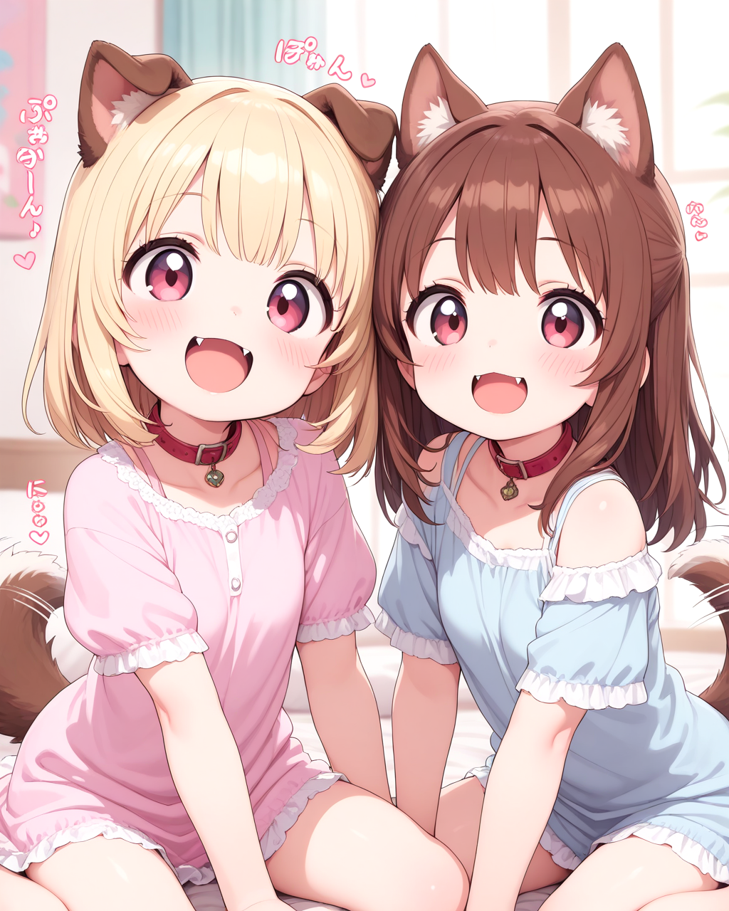 仲良しわんわん姉妹♡