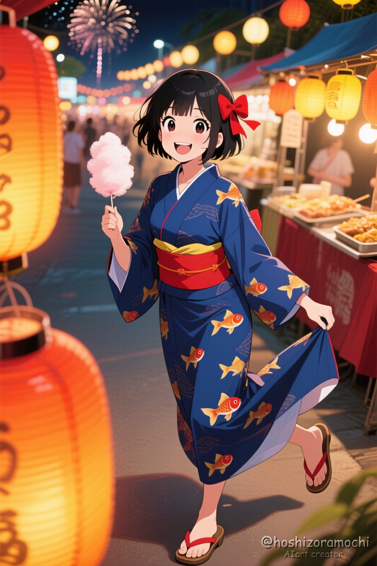 夏祭りの浴衣美人🏮