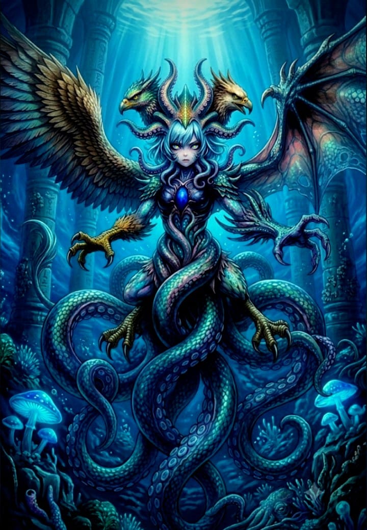 深淵の神殿に沈み覚醒する、　　　　　　　　　　　　　　　　LARIMARの娘🦉👁△