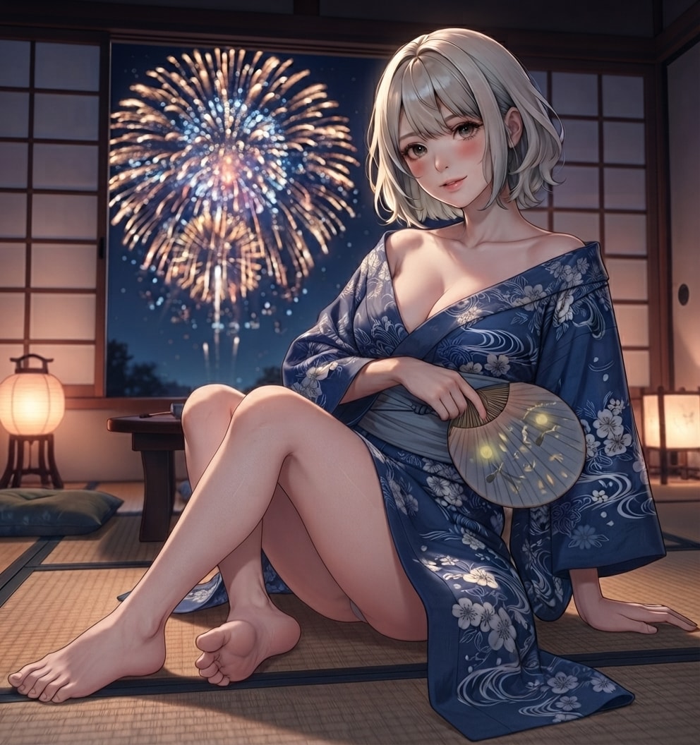 花火と浴衣