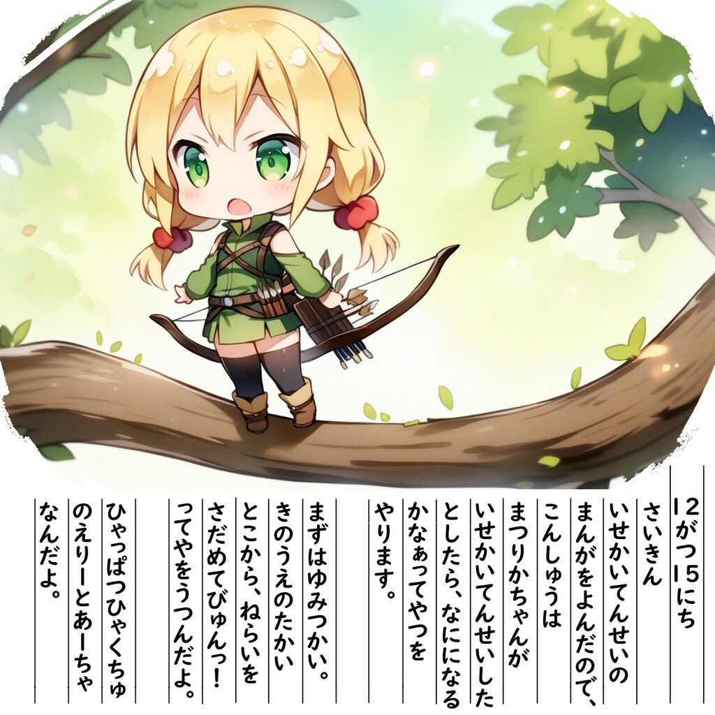 【絵日記】ぼうけんするぞー