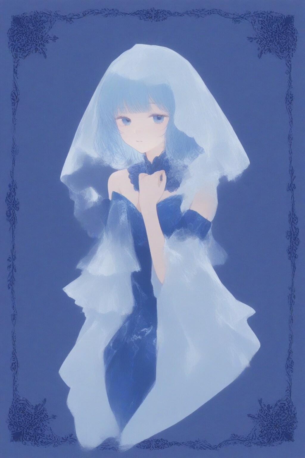 Royal blue wallpaper | の人気AIイラスト・グラビア