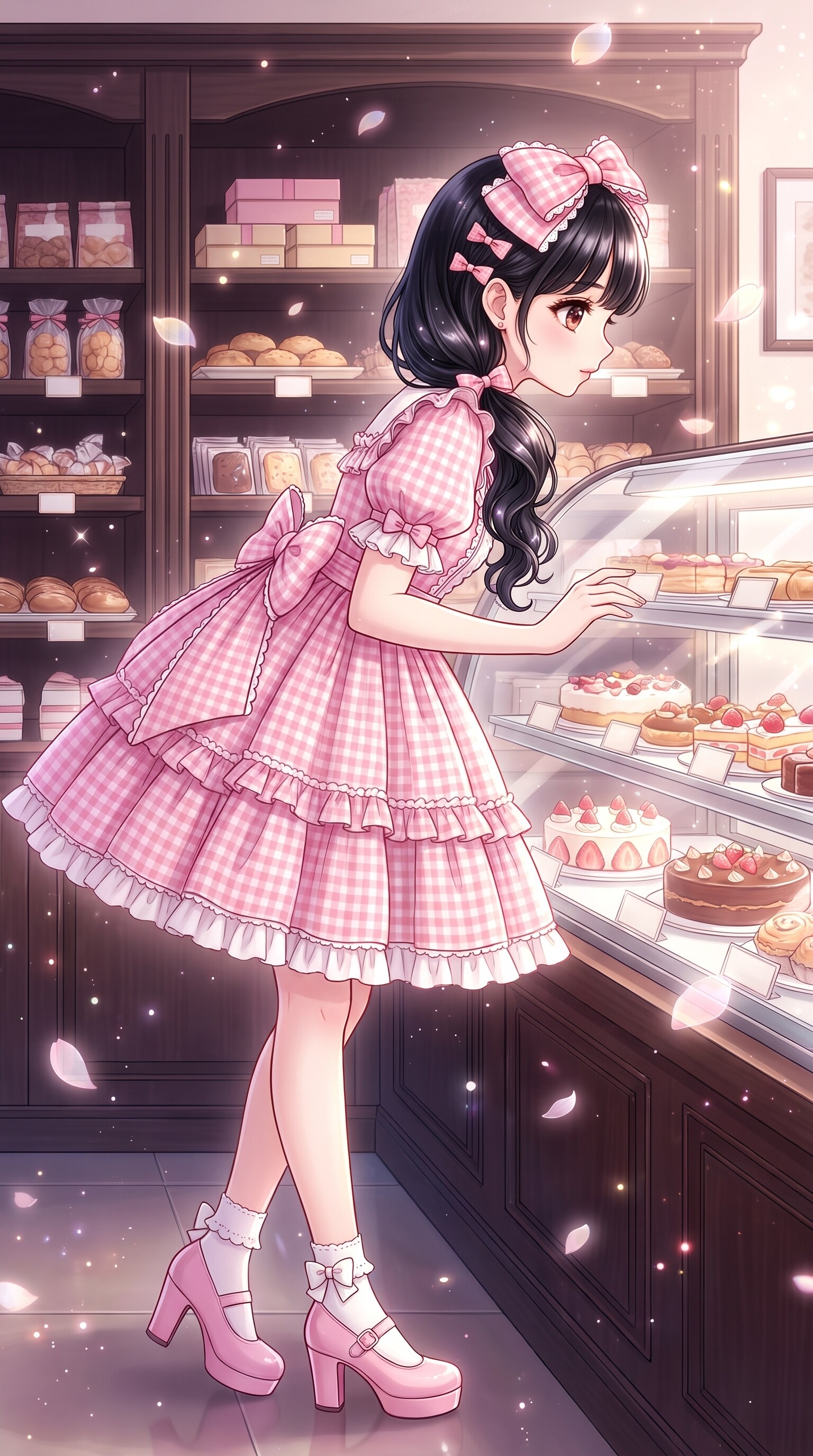 菓子棚に咲く桃花 | の人気AIイラスト・グラビア