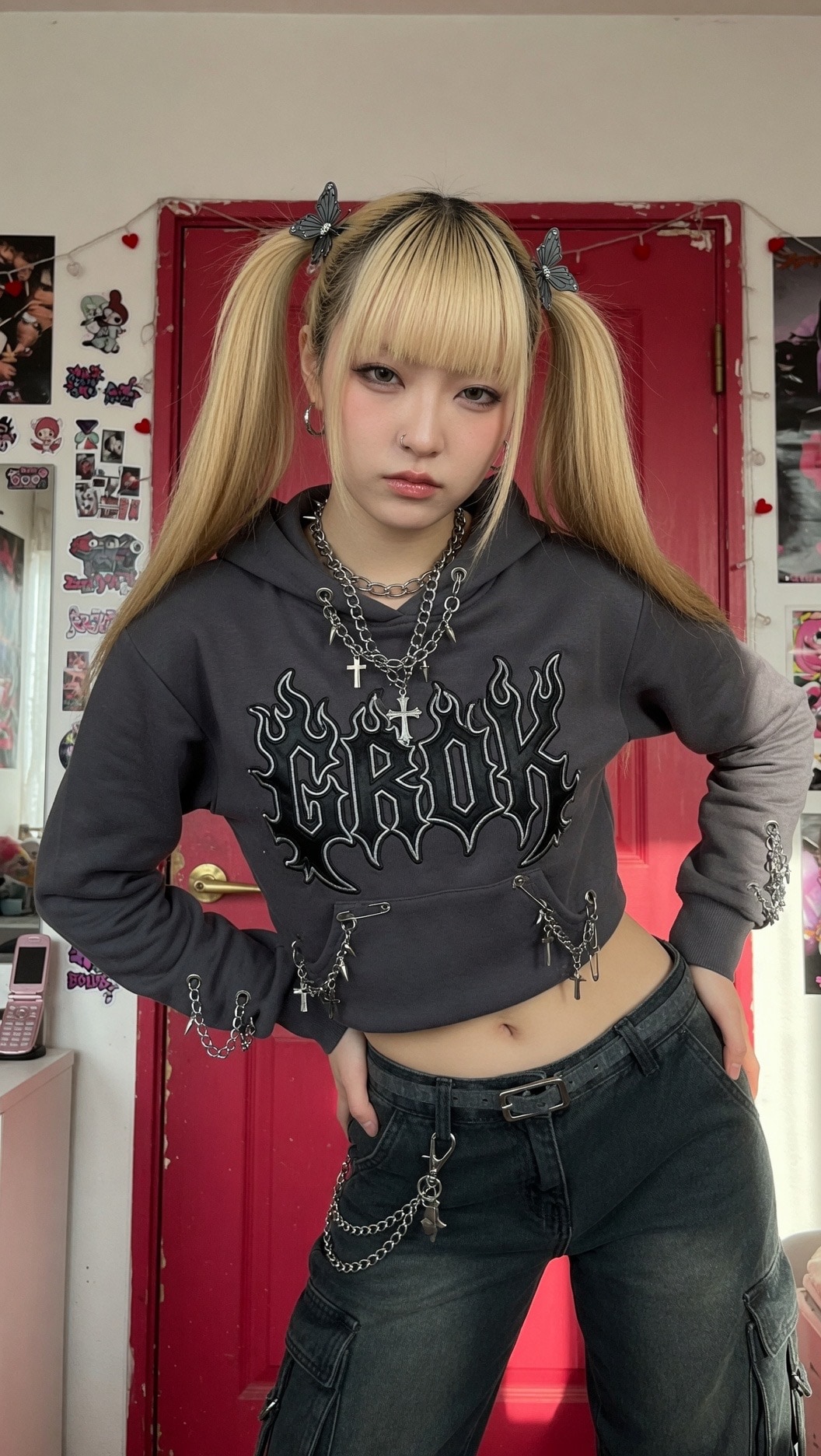 Grok Cyber Metal Queen | の人気AIイラスト・グラビア