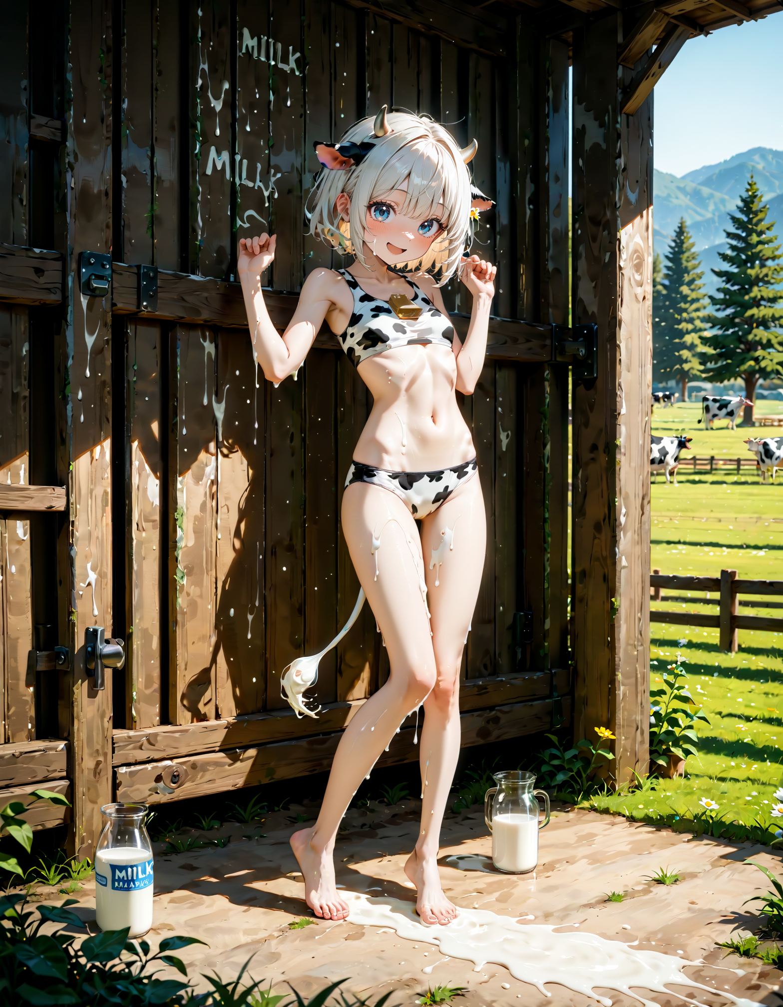 今日はミルクの日のミルクの時間＜午前9時・午後9時＞。スリムの日