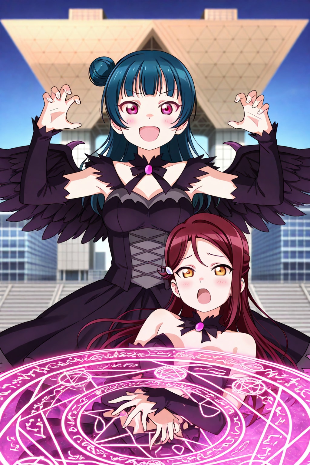 LILYでコミケ会場で堕天使ヨハネとリリー堕天👿❤️