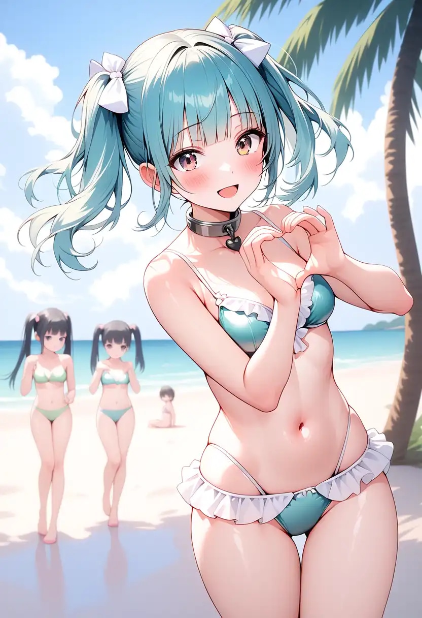 海だー