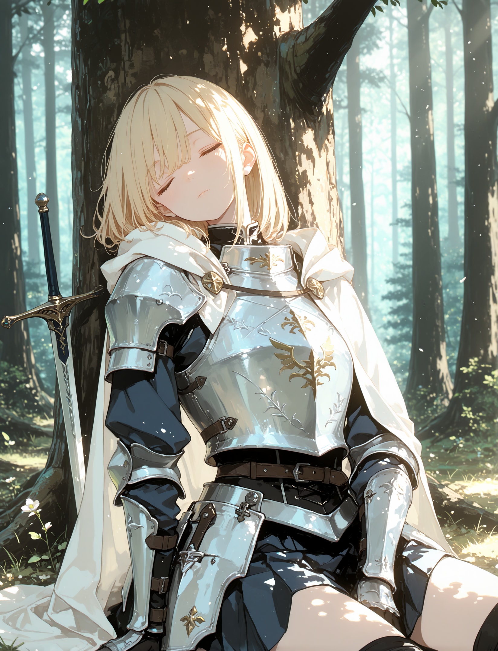 お昼寝騎士様 | の人気AIイラスト・グラビア