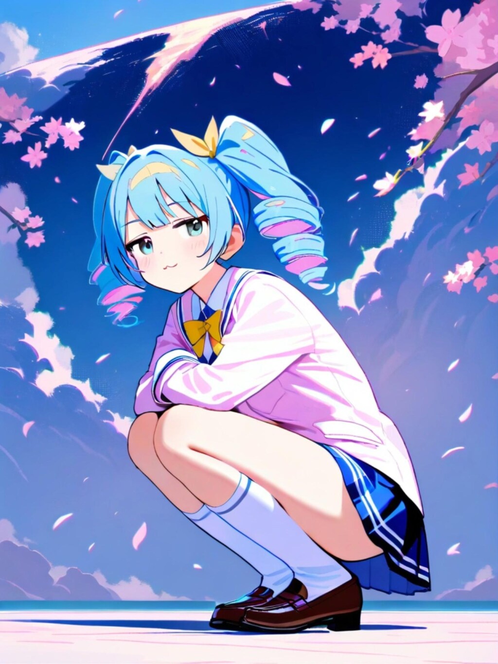 ミニの日の青髪ちゃん