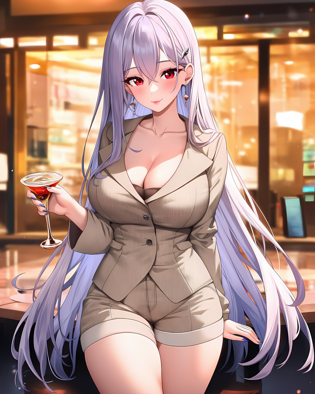 今日もお疲れ様！夜の街で乾杯🍸✨ミレナ