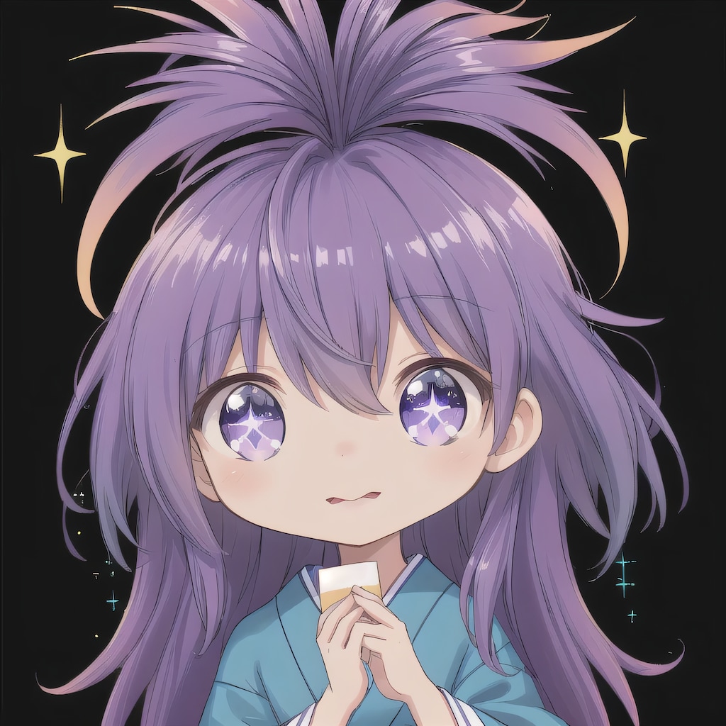 紫髪ロングのミニキャラ９