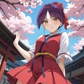 ネコ娘　桜に誘われお散歩 7枚目