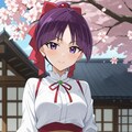 ネコ娘　桜に誘われお散歩 9枚目