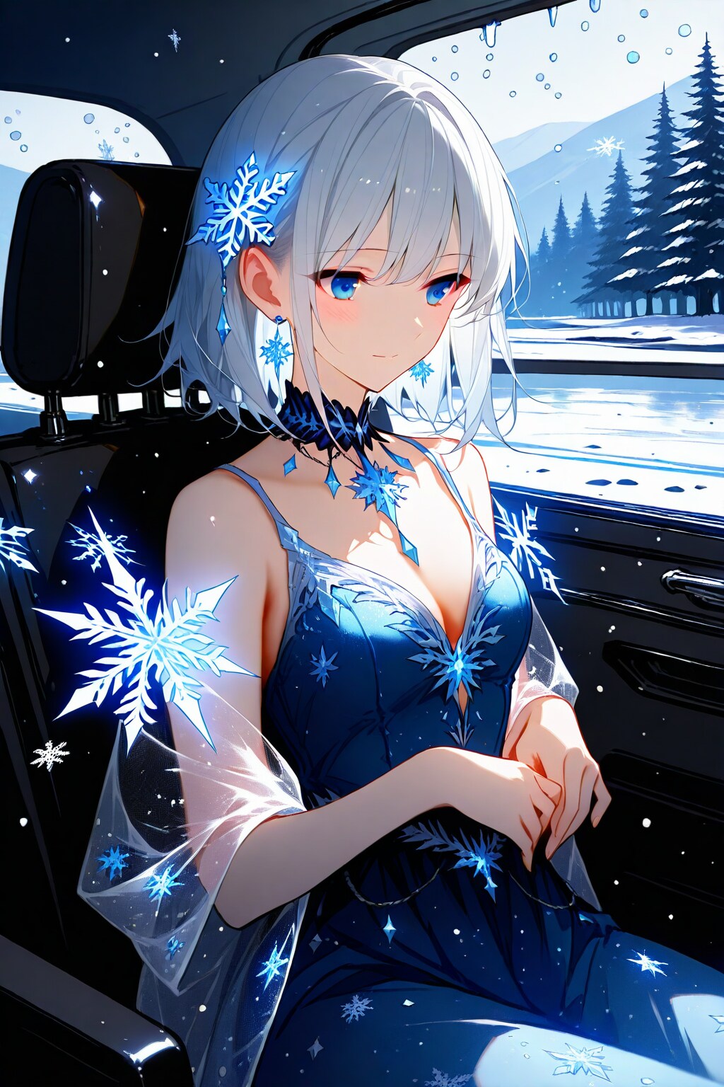 凍れる窓辺で | の人気AIイラスト・グラビア