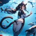 黒猫さんもダイビングに来たみたいです 4枚目