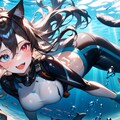 黒猫さんもダイビングに来たみたいです 5枚目
