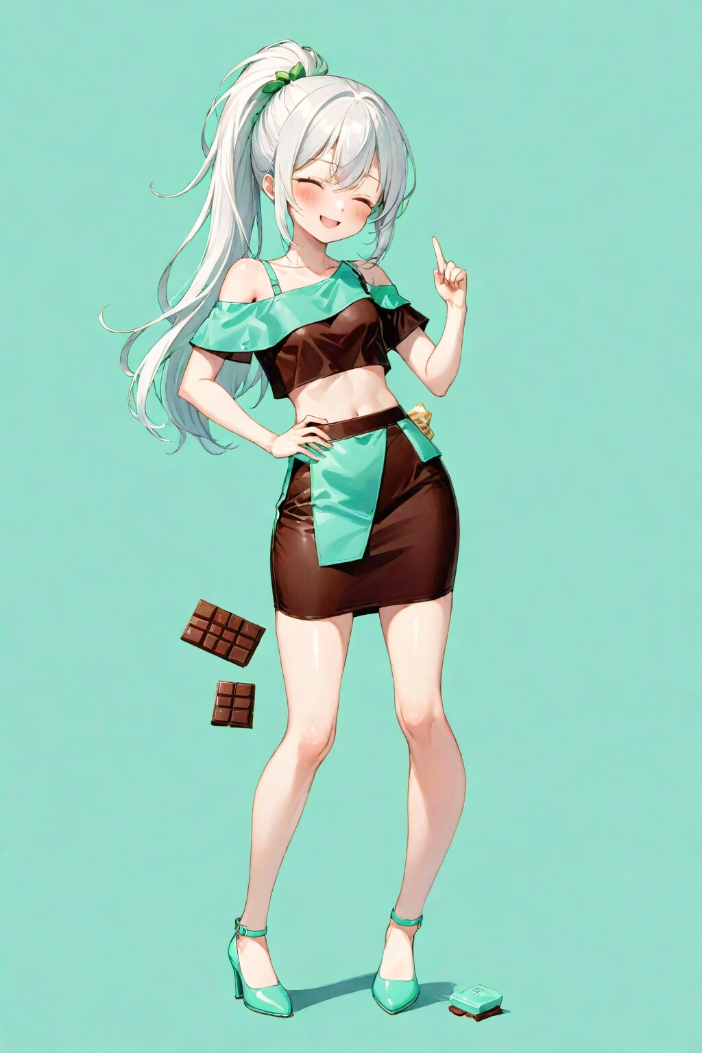 ウィンクの後に笑い