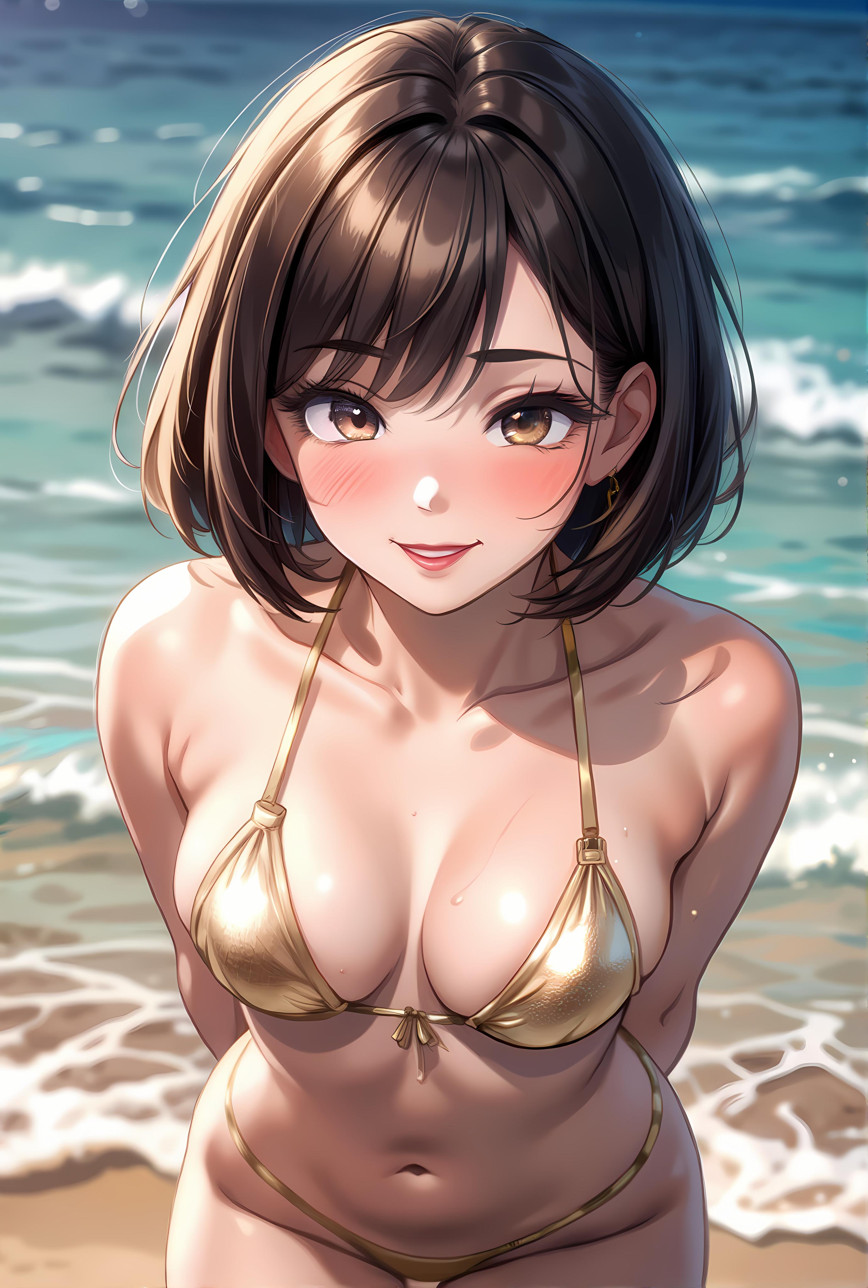初デート金ビキニ