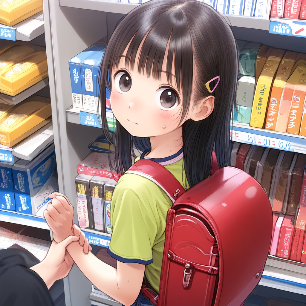 万引き少女を性補導　泥棒には肉棒で制裁！！