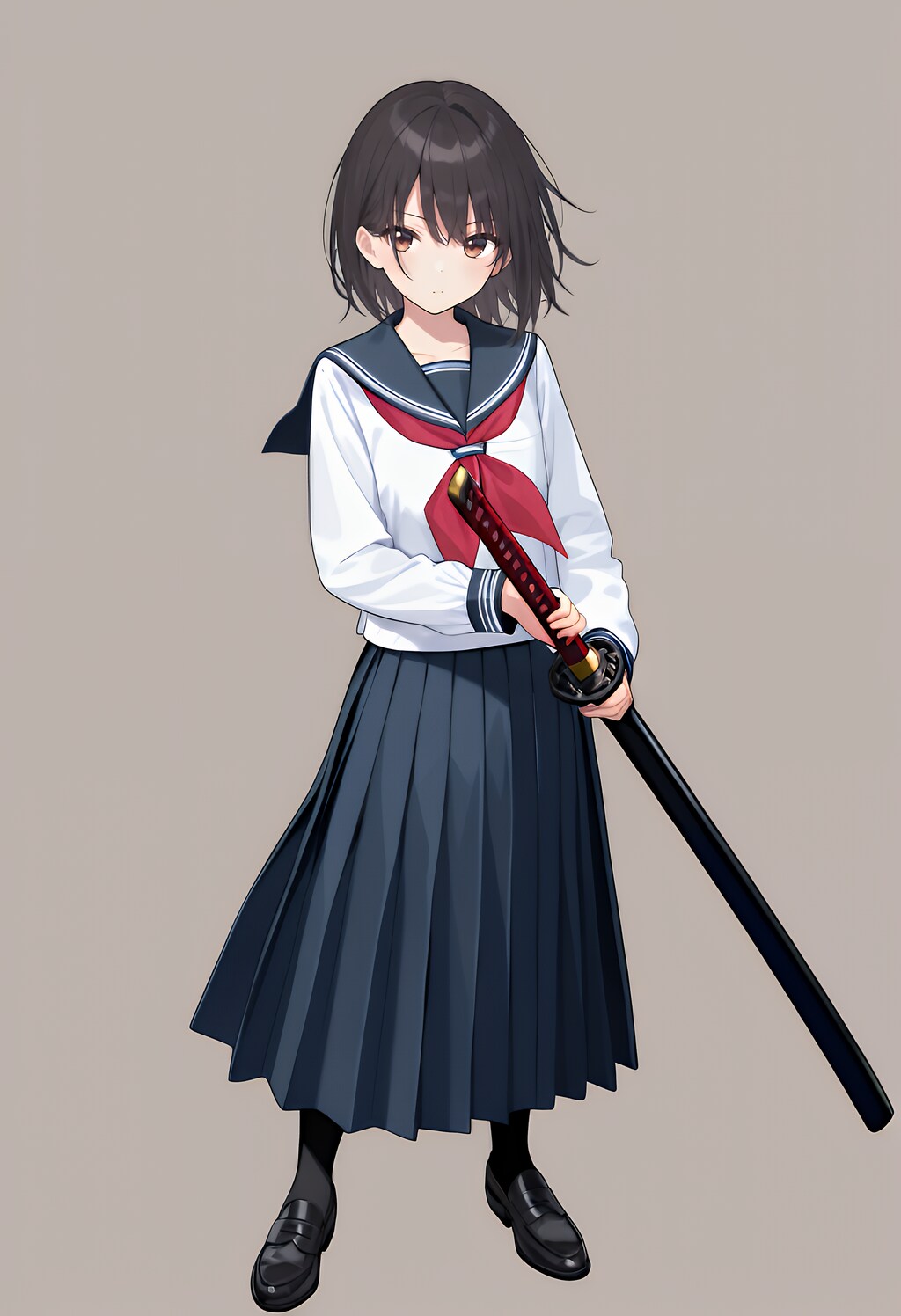 セーラー服×刀