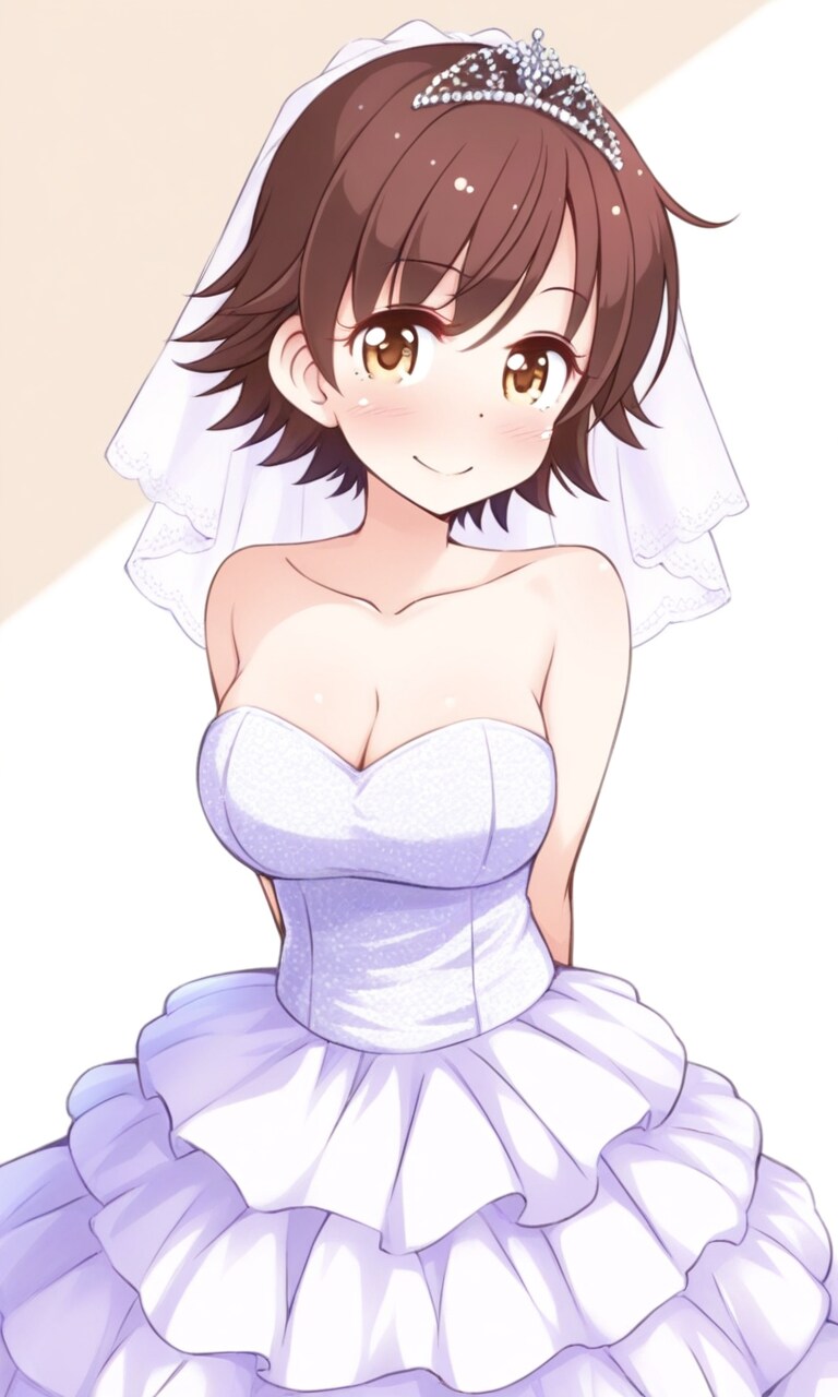 本田未央 ウエディングドレス | の人気AIイラスト・グラビア
