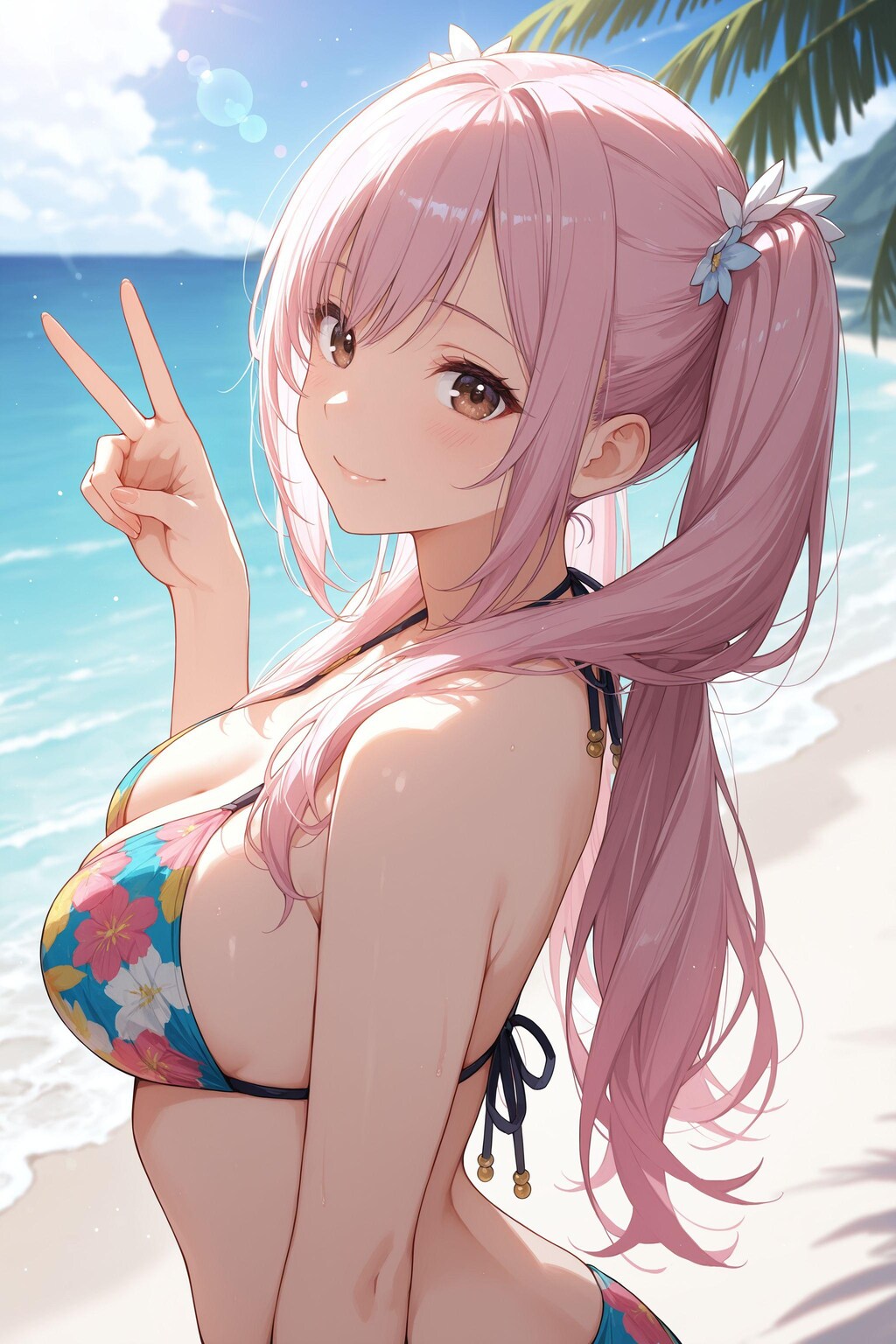 夏だ！ビーチだ！異世界だ！（異世界の女神さま（アメノウズメさん））