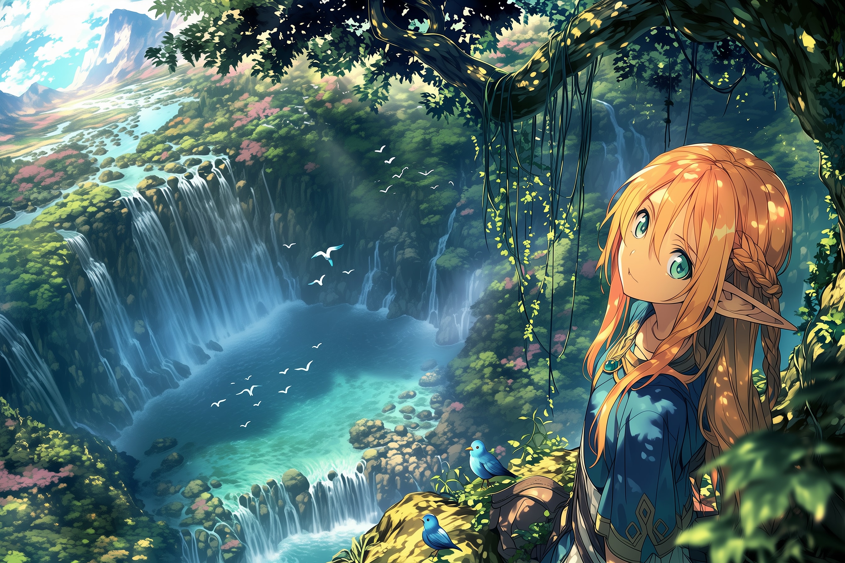 エルフと秘境 | の人気AIイラスト・グラビア