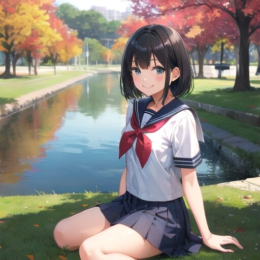 ボブの女の子V4B | の人気AIイラスト・グラビア