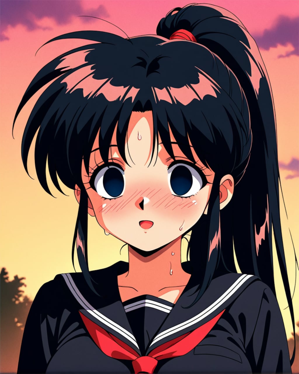 虚ろな顔