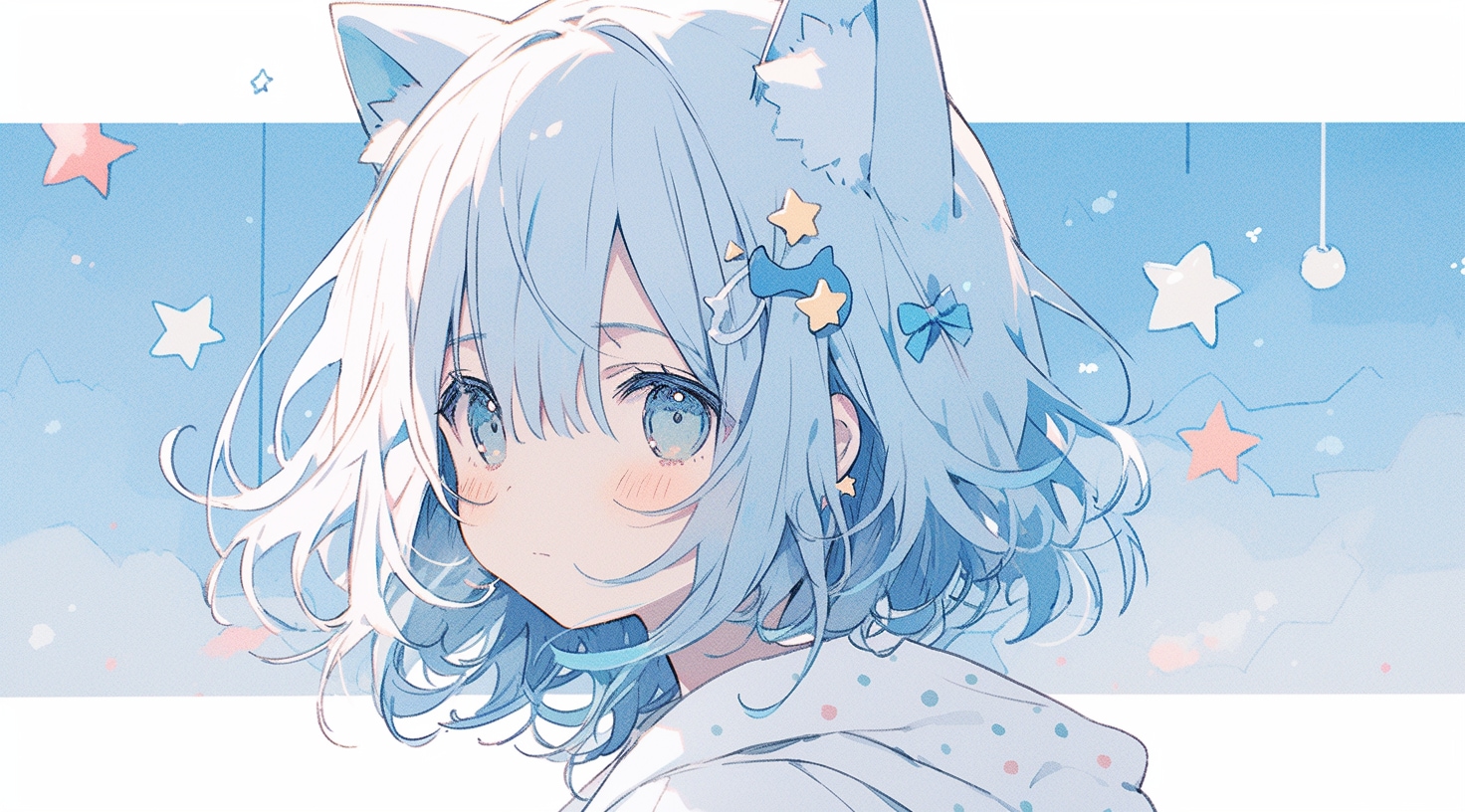 星空に輝く猫耳少女の夢 | の人気AIイラスト・グラビア