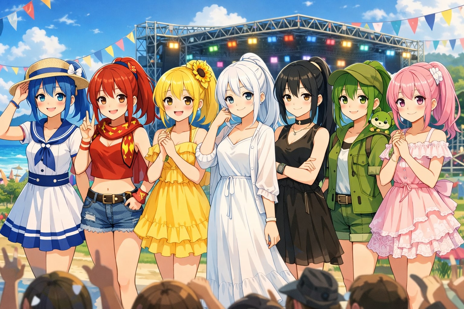 ぽにちゃん 夏コーデ