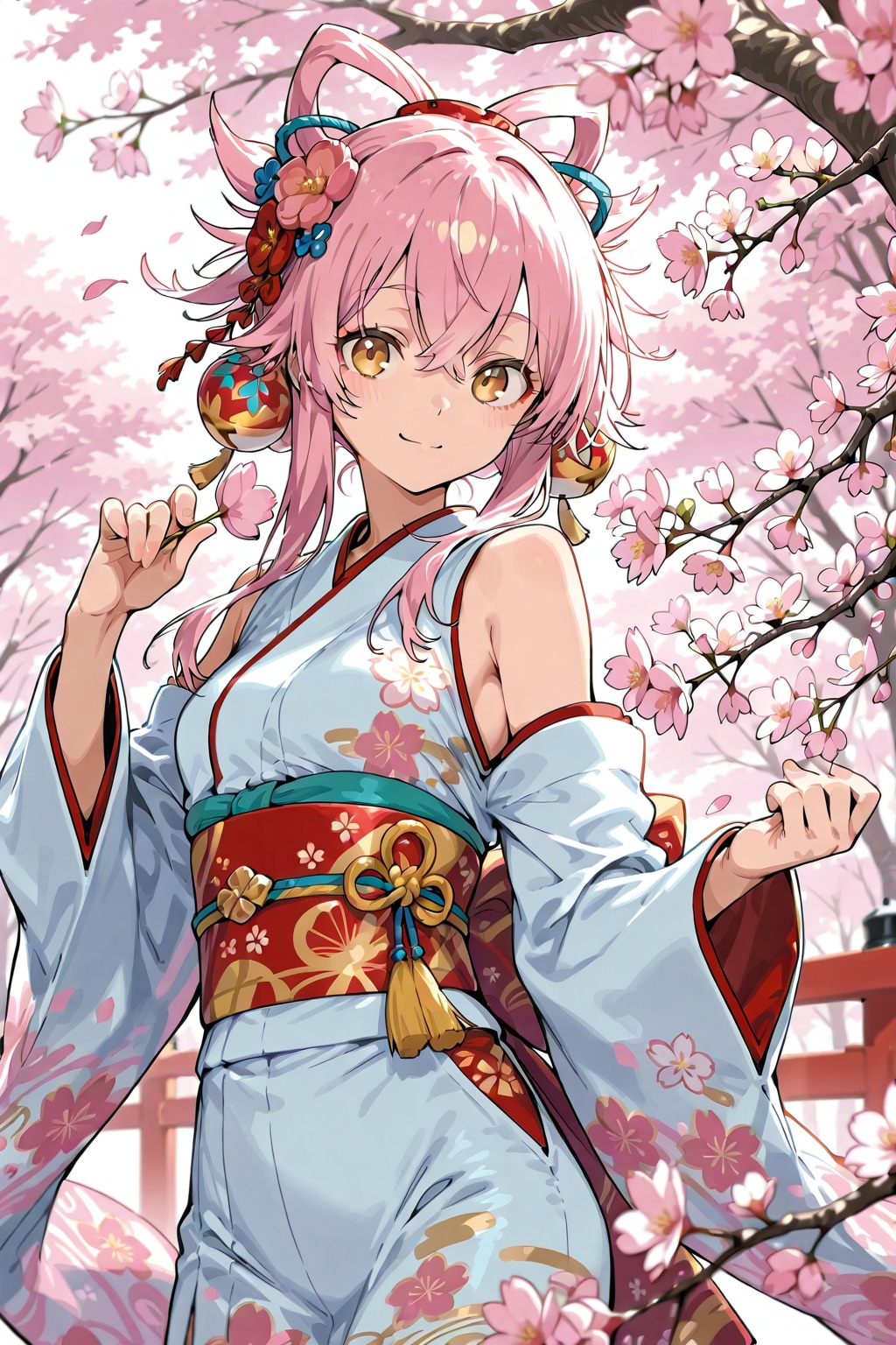 桜の下
