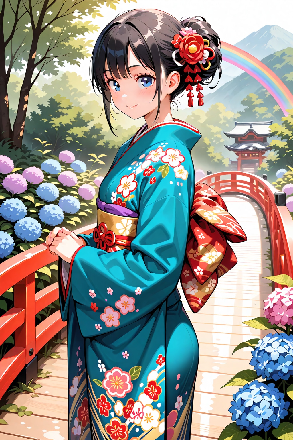 雨上がりの紫陽花