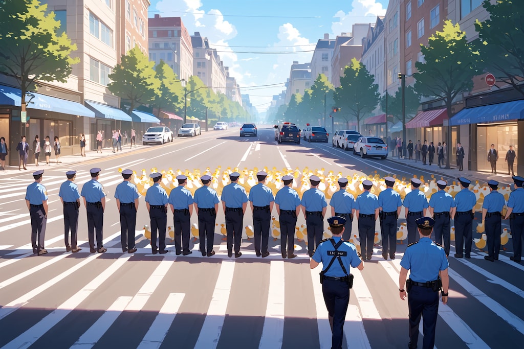 今年も水鳥が道路を横断して引っ越しを・・・って多くね？