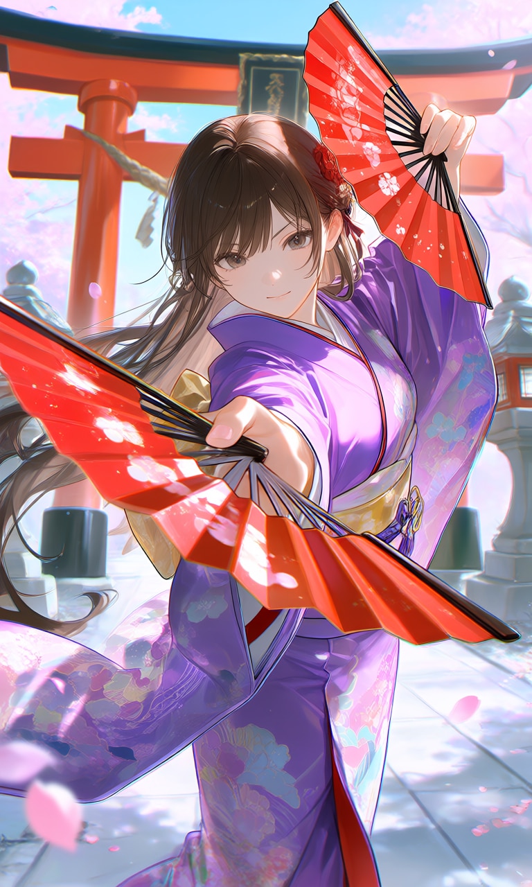 鉄扇女子 | の人気AIイラスト・グラビア