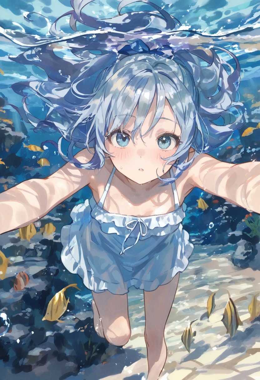 under the sea(水彩タッチ)(17) | の人気AIイラスト・グラビア