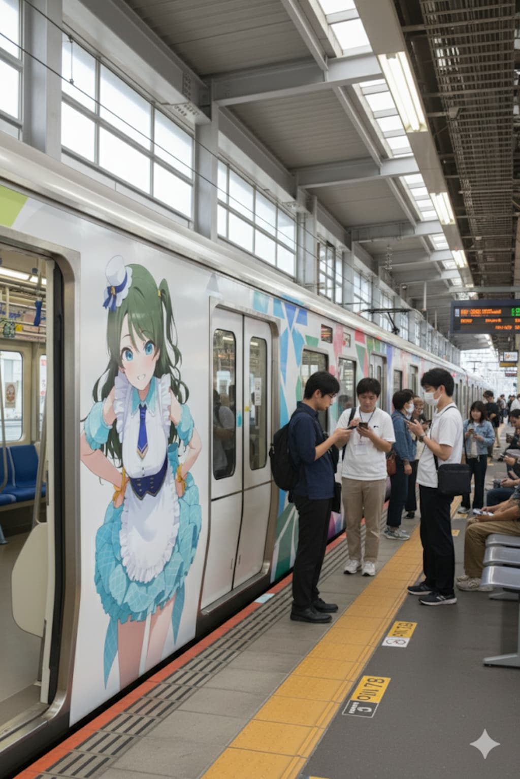 俺たちのMESSちゃんを痛電車に貼ってみた