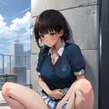 屋上でおしっこするのが癖になっちゃった女の子たち 11枚目