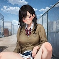 屋上でおしっこするのが癖になっちゃった女の子たち 3枚目