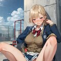 屋上でおしっこするのが癖になっちゃった女の子たち 10枚目