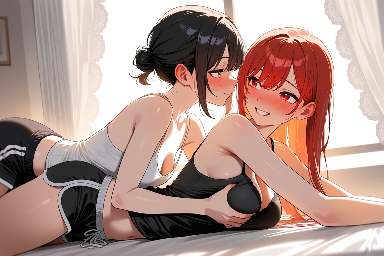 「えい♥」「あっ♡」