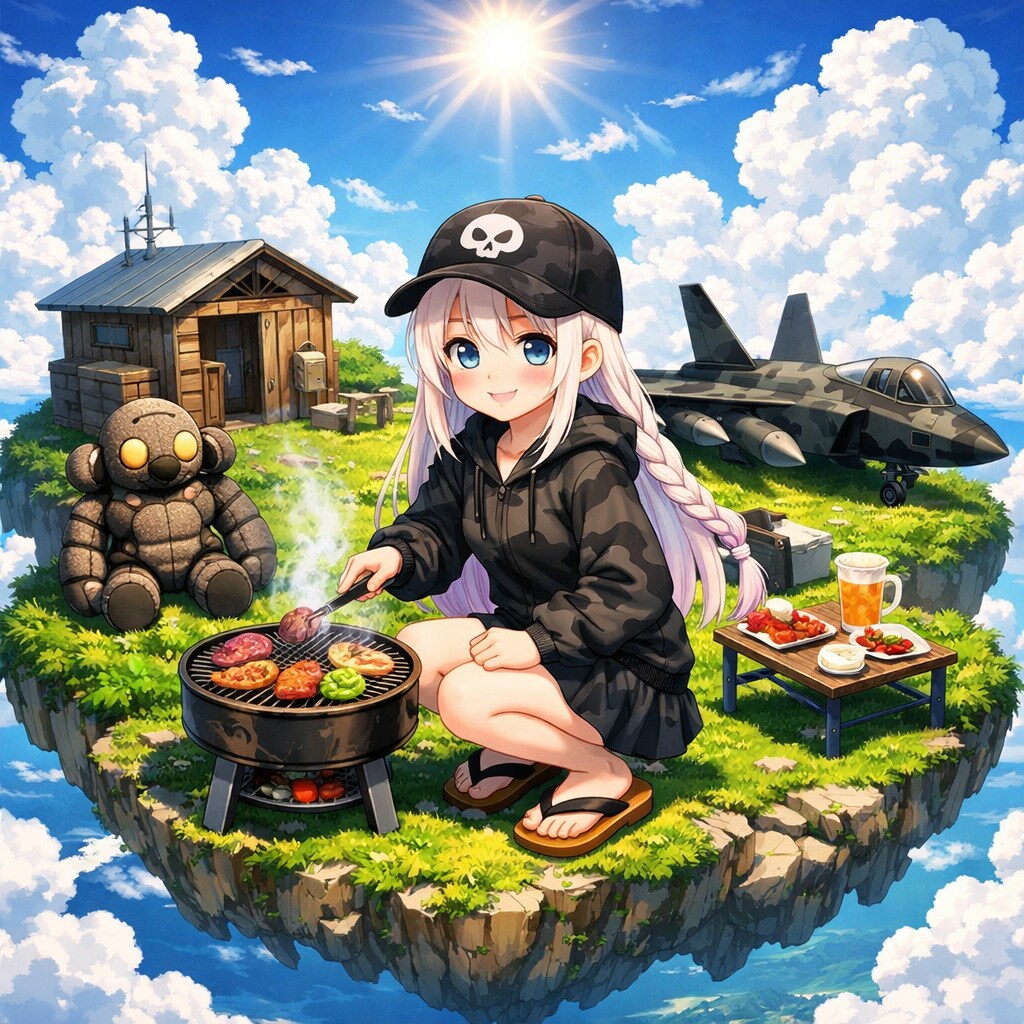 空島で焼き肉 | の人気AIイラスト・グラビア