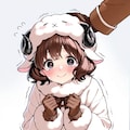 続、かわいい羊の女の子 5枚目