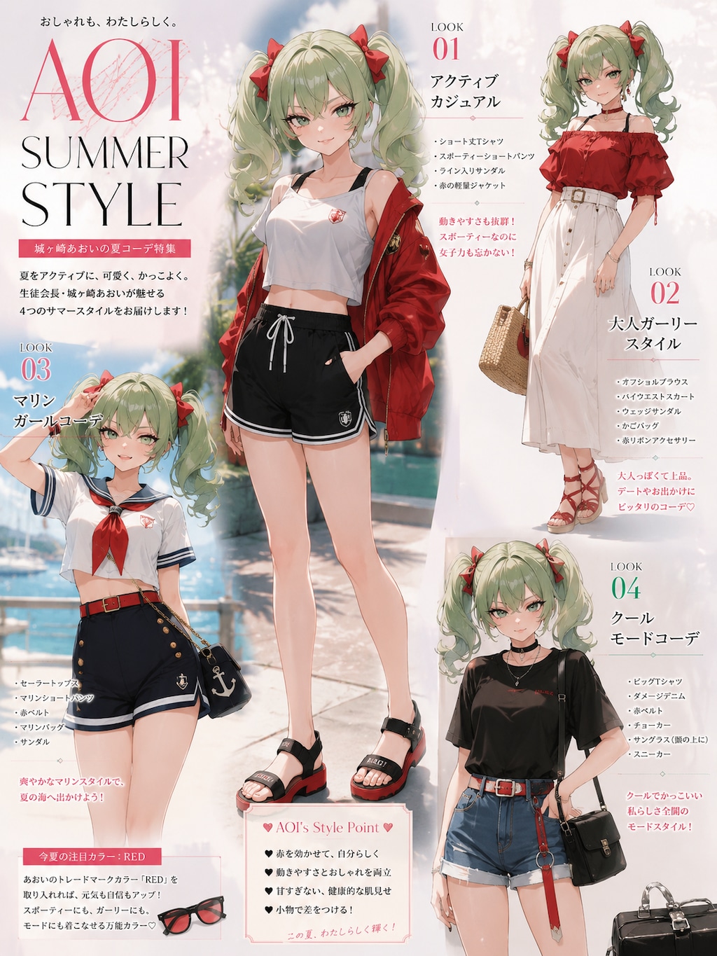 あおいの夏コーデ✨