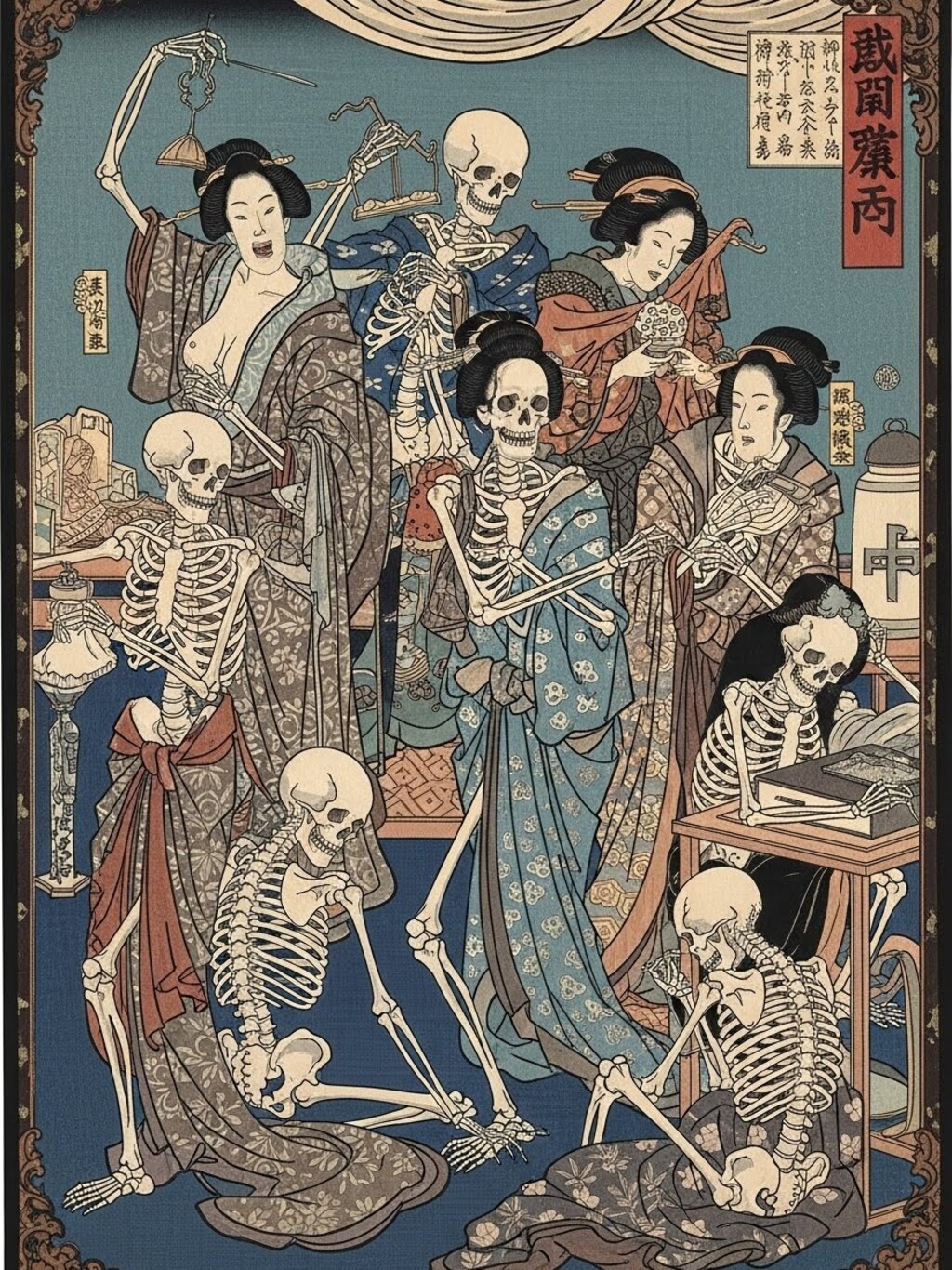 骸骨女郎(２枚)　ImageFX