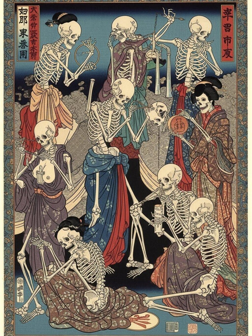 骸骨女郎(２枚)　ImageFX